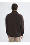 Artı New Season Stand Collar Printed Men's Sweatshirt - 8