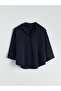 Textured Oversize Women's Shirt - 5