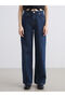 Wideleg Women's Jean Trousers - 3