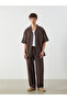 Comfortable Fit Resort Collar Short Sleeve Muslin Men's Shirt - 3