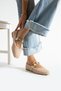 Winter Ballerina Flats with Fur Inside and Button Accessory Detail Home Ballerina Flats - 2