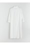 Quality Pieces from Çelebi Store: Textured Crochet Detailed Shirt Dress - 7