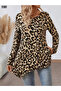 Women's Long Sleeve V-Neck Leopard Pattern Modal Blouse Soft and Stylish Design - 5