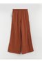 Özmarka New Season Elastic Waist Textured Muslin Women's Trousers - 5