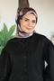 وشاح قطني ناعم TN2005 بنمط زهور داكن أنثراسايت-ليلك-03 - 2