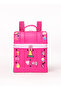 Durable EVA School Backpack for Kids | Children's Book Bag with Fun Fixed Charms (Magenta) - 3