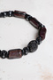 Certified Lal-Hematite Natural Stone Macrame Adjustable Bracelet with Zircon Apparatus - 4