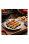 Stainless Steel Round Plate 21CM – 4PCS Set | Durable Dinner Plates,Serving Plates (Size 9),BB2020S - 5