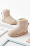 Beige Suede Fur Lined Orthopedic Non-Slip Sole Children's Winter Boots - 4