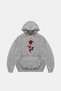 Roses Lovers Printed Oversize Unisex Washable White Hoodie - 2