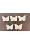 Wooden Butterfly Handle 5 Pieces 5X3,5X2 cm
