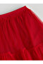 Red Girl's Tutu Skirt with Elastic Waist - 3