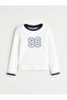 Crew Neck Printed Girl's T-Shirt