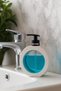 Cracked White Color 1 Piece Liquid Soap Dispenser 350 ml - 11.8 oz Plastic Product Dishwashing Liquid Bleach - 3