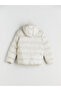 Beige Hooded Boy's Puffer Jacket - 4
