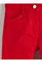 Lcw Kids Red Yebu Slim Fit Basic Girl's Pants - 3