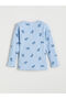 Crew Neck Printed Long Sleeve Baby Boy Pajamas - 3