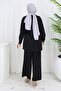 Stone Detailed Suit Black 19266 - 4