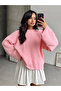 Women's Pipe Sleeve Bearded Yumoş Sweater - 3