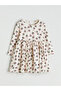 Crew Neck Printed Girl's Dress