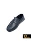 Men's Navy Blue Genuine Leather Shoes 342890905-1 - 4