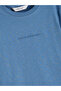 Two Mt Shop Quality Lcw Vision Blue Oval Collar Printed Boys' T-Shirt - 2