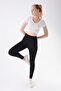 490 Black Color Recovery and Extra Flexible Effect Normal Waist Leggings - 2