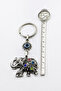 Antique Shiny Stone Elephant Figurine Keychain, Gift Bag Ornament - 4