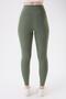 706 Green Color Recovery and Extra Flexible Effect Normal Waist Leggings - 5