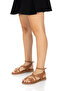 Women's Genuine Leather Ankle Strap Sandals 6332 Taba