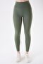 706 Green Color Recovery and Extra Flexible Effect Normal Waist Leggings - 6