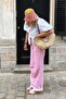 Pink Striped Women's Jean Pants Sh315 - 5