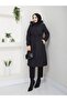 Women's Fur Lined Detachable Hooded Coat - 5