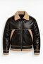 New Season Water and Cold Resistant Men's Fleece-Lined Napa Leather Winter Coat Jacket - 4
