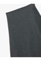 Midi Flared Skirt with Metallic Thread Detail - 5