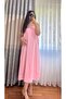 Askılı Pembe Elbise - 3
