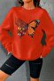 3 Yarn Combed Cotton Butterfly Printed Unisex Sweatshirt