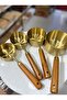 4-Piece Measuring Spoon Set with Wooden Handles