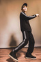 G1787 Black Boys' Elastic Waist Straight Leg Sweatpants - 2
