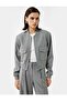 Long Sleeve College Collar Pocket Detailed Bomber Jacket - 3