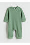 Crew Neck Baby Boy Jumpsuit - 2