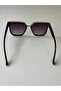 Luxury Design Black Frame Gold Detailed Unisex Sunglasses - 3