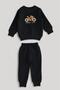 Baby Boy Top and Bottom Set 9-12-18-24 Months – 3 Thread Fabric – Rabbit Embroidery - 3