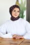 وشاح قطني ناعم TN2001 مونوجرام بني مرير-04 - 2