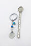 Small Evil Eye Metal Ayetel Kursi Prayer Keychain, Gift Bag Ornament - 4