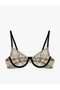 Transparent Floral Underwire Lace Bra