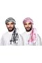 2 Pcs Traditional Muslim Keffiyeh Headscarf & Head Cover Large Arab Shemagh for Men