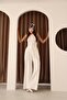 Women's White Pleated High Waist Palazzo Pants - 2