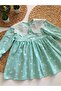 Linen Fisto Collar Baby Dress - 4