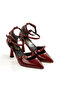 Pointed Toe Closed Back 9cm Painted Heel New Season Classic Shoes - 4